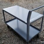 Service Cart w/2 Shelves, 1200 lb. Capacity, 48"L x 24"W x 31"H, Gray