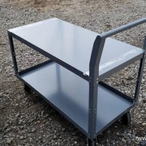 Service Cart w/2 Shelves, 1200 lb. Capacity, 48"L x 24"W x 31"H, Gray