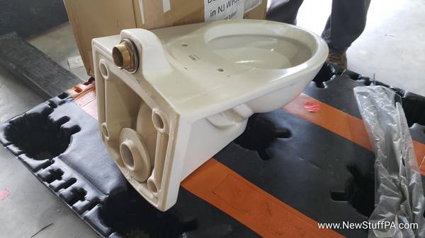 Afwall Millennium Back Spud Elongated Toilet Bowl Wall Mount