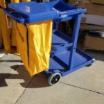 Rubbermaid? Janitor Cart Blue with 25 Gallon Vinyl Bag