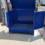Lockable Job Box Outdoor Drum Cabinet 110 Gal. Capacity