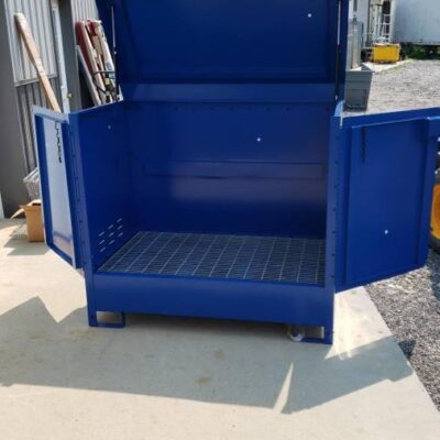 Lockable Job Box Outdoor Drum Cabinet 110 Gal. Capacity