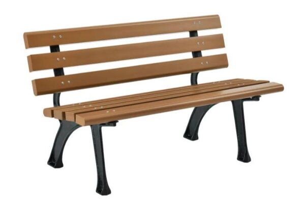 4′ Park Bench w/ Backrest Tan