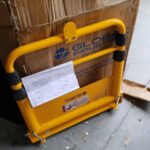 Universal Spring-Loaded Safety Swing Gate, 22? - 40? W Opening, Yellow