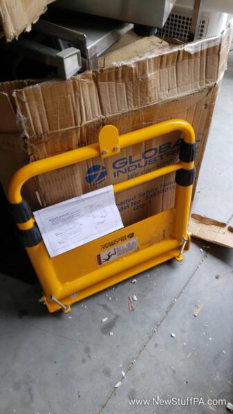 Universal Spring-Loaded Safety Swing Gate, 22” – 40” W Opening, Yellow