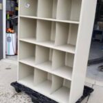Sandusky Cubbie Storage Cabinet 12 Openings 46"W x 18"D x 66"H, Putty