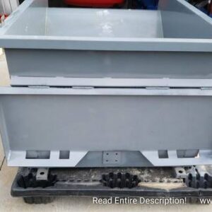 1 Yard Skid Steer Quick Change Dumper Hopper Bin Scrap Bin