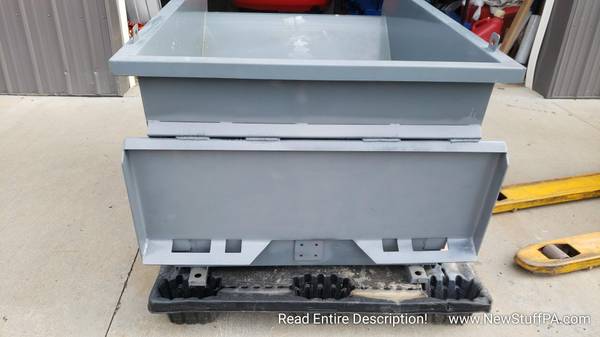 1 Yard Skid Steer Quick Change Dumper Hopper Bin Scrap Bin