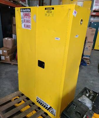 Flammable Storage Cabinet 2 Door 45 gal 2 shelves