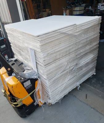 12x Drop Ceiling Panels - Gypsum - Food Processing - Kitchen 24x48