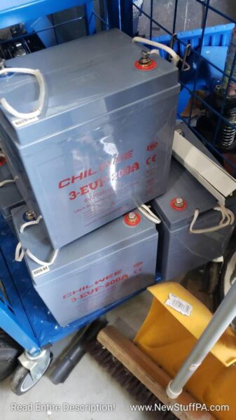 3-EVF-200A Deep Cycle Gel VRLA Battery – Golf Cart -Industrial Machine