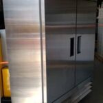 Nexel Reach In Freezer, 2 Solid Doors, 47 Cu. Ft. Stainless Steel