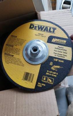 CASE OF 10x DEWALT Cut-Off & Grinding Wheel T27 9"x1/8"x5/8"-11 Alum