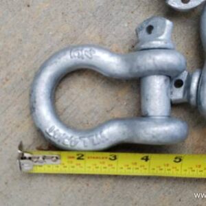 6x Campbell Screw Pin Anchor Shackle Forged Steel Galvanized