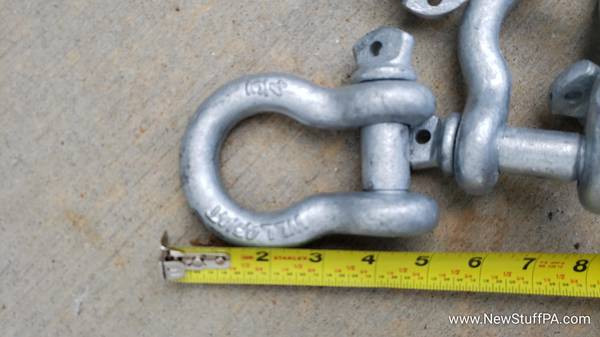 6x Campbell Screw Pin Anchor Shackle Forged Steel Galvanized
