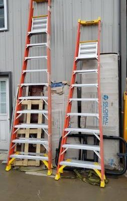 10ft and 12ft Werner Type 1A Fiberglass Podium Ladder - PD6210