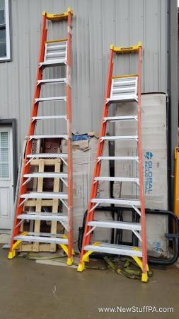 10ft and 12ft Werner Type 1A Fiberglass Podium Ladder - PD6210