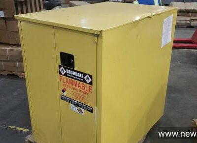Securall Flammable Drum Cabinet w/ Self Close Doors, 60 Gal. Cap