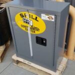 Wall Mountable, Flammable Spill Containment Cabinet Gray