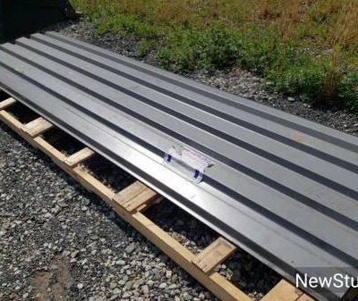 heavy gauge corrugated sheet steel for roof or concrete form