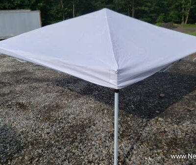 10'L x 10'W x 10'1"H White Pop Up Canopy
