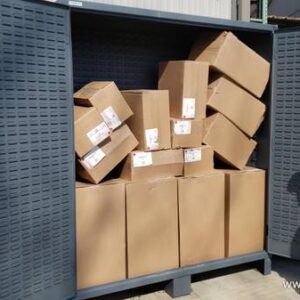 14 gauge Heavy Duty Storage Bin Cabinet w Bins 72"W x 24"D x 84"H