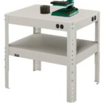 Machine Stand, Steel Square Edge, 36"W x 24"D x 30-36"H