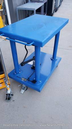 Post Lift Table, 6000 Lb. Cap., 36×24 Platform, 37 to 59 Lift Range