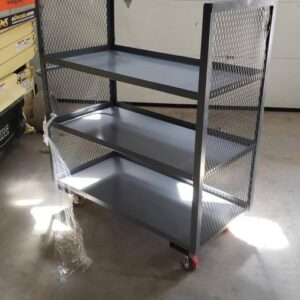 2 Sided Shelf Truck w/2 Shelves, 3600 lb. Capacity, 48"L x 24"W x 57"H