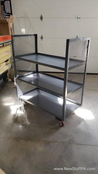2 Sided Shelf Truck w/2 Shelves, 3600 lb. Capacity, 48″L x 24″W x 57″H