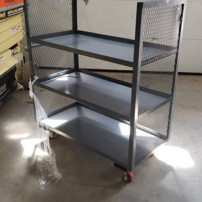 2 Sided Shelf Truck w/2 Shelves, 3600 lb. Capacity, 48"L x 24"W x 57"H