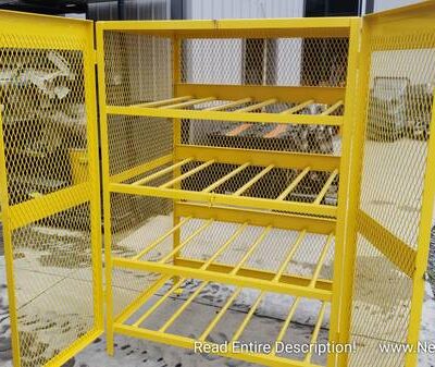 Cylinder Storage Cabinet Horizontal Double Door 12 Cylinders