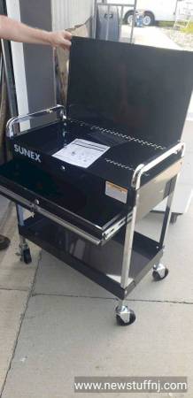 Sunex Tools 8013ABK 30″ Black Tool Cart W/ Locking Top & Drawer