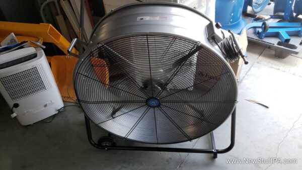 30″ Portable Tilt Blower Drum Fan, 9,800 CFM, 1/3 HP, 1 Phase