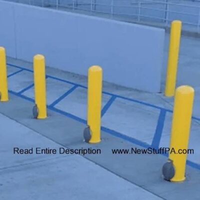 Removable Bollard with in ground Mount Sleeve, 6"D x 36"H