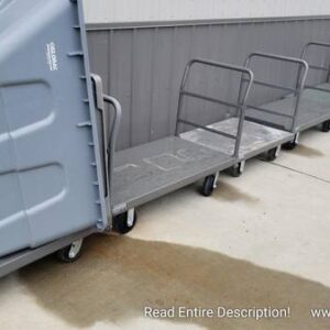 Steel Deck Platform Trucks 6" Rubber Casters