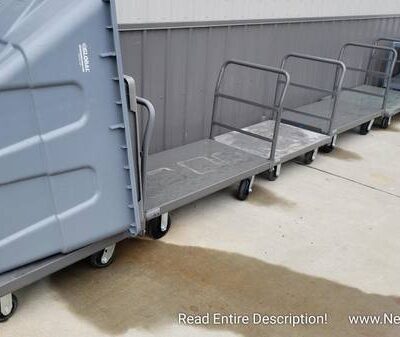Steel Deck Platform Trucks 6" Rubber Casters