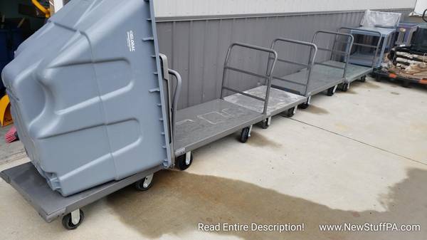 Steel Deck Platform Trucks 6″ Rubber Casters