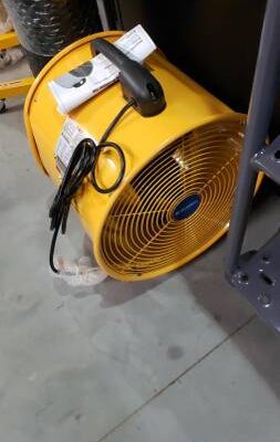 16" Confined Space Blower Fan, 2 Speed, 2850 CFM, 1 HP