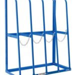 Vertical Bar Storage Rack, 4 Bays, 48"W x 24"D x 60"H, 6000 Lb. Cap