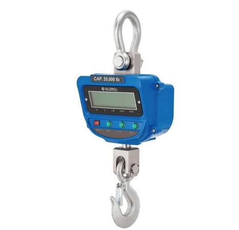 Heavy-Duty LCD Digital Crane Scale w/ Remote, 20,000 lb x 10 lb