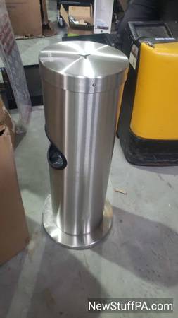 Floor Standing Wet Wipe Dispenser - Stainless Steel - Gym