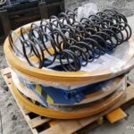 Spring-Actuated Pallet Carousel Skid Positioner