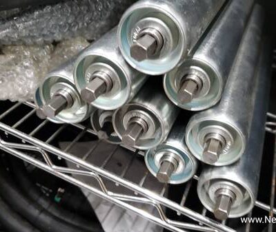 15" Replacement Roller, 1.9" Dia., Galvanized Steel, Pack of 10