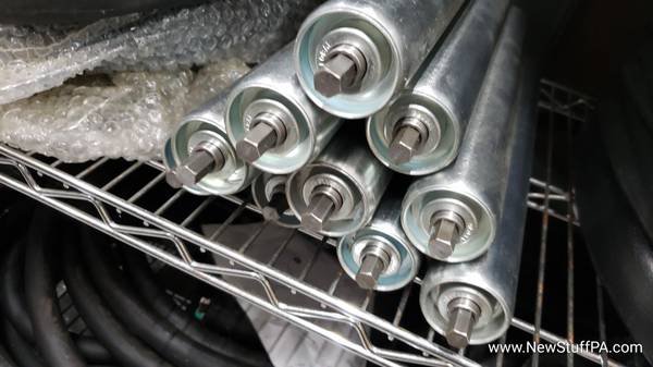 15″ Replacement Roller, 1.9″ Dia., Galvanized Steel, Pack of 10