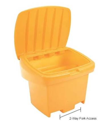 Outdoor Lockable Storage Container 30″Lx25″Wx24″H, 5.5 Cu. Ft., Yellow