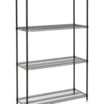 Nexel? 4 Shelf, Wire Shelving-In-A-Box, 48"W x 18"D x 74"H