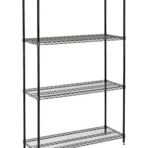 Nexel? 4 Shelf, Wire Shelving-In-A-Box, 48"W x 18"D x 74"H