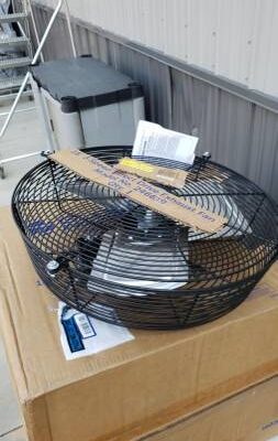 18" Direct Drive Exhaust Fan, 3 Speed, 5250 CFM, 1/8 HP
