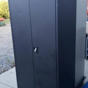 Steel Combination Shelf Cabinet 36x24x72 Black